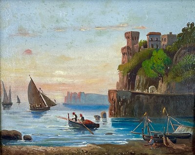 Lot 1432 - An early 20th century oil on canvas of Naples.