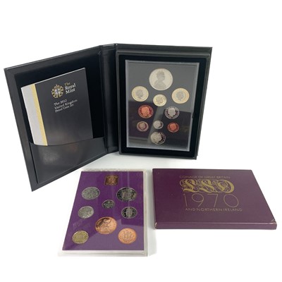 Lot 6 - Royal Mint 1970 and 2012 UK Proof coin sets.