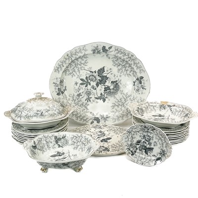 Lot 856 - A Chamberlains Worcester part dinner service.