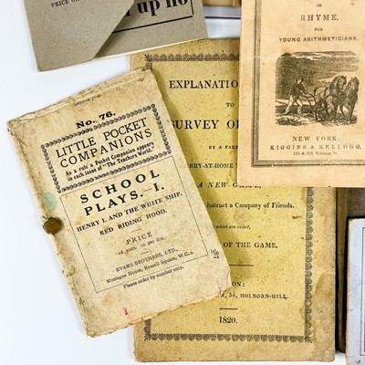 Lot 317 - Fifteen 19th century 'Chapbooks' and pocket books.