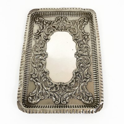 Lot 297 - A Victorian silver tray by B & C.