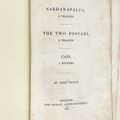 Lot 294 - Lord BYRON [George Gordon Noel].
