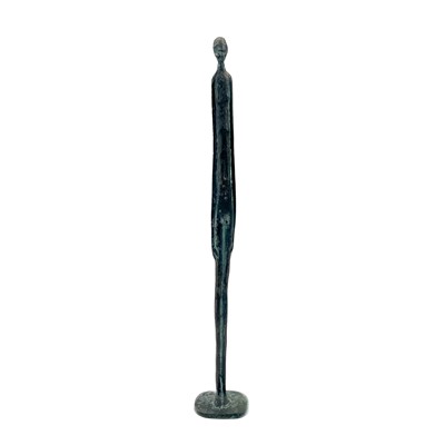 Lot 91 - A bronze nude figure of elongated form, after the Etruscan sculpture 'Ombra Della Sera'.