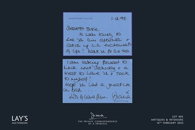 Lot 405 - Diana - The Private Correspondence of a Princess