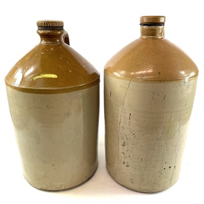 Lot 179 - Two brewery stoneware flagons.