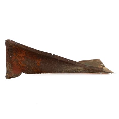 Lot 512 - WWII wreckage, the tail fin from a 500lb German bomb.