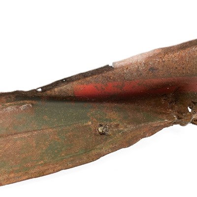 Lot 512 - WWII wreckage, the tail fin from a 500lb German bomb.