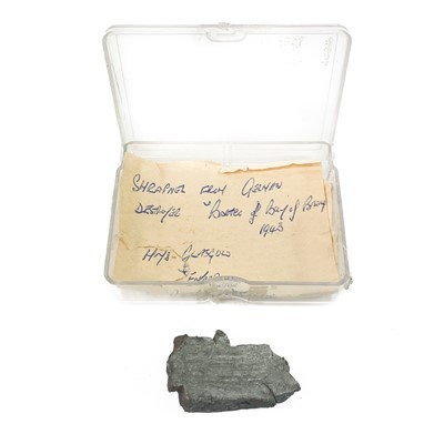 Lot 188 - Shrapnel from German destroyer.