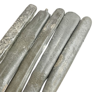 Lot 189 - Penwith mining interest, 5 original tin metal samples .