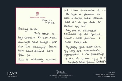 Lot 429 - Diana - The Private Correspondence of a Princess