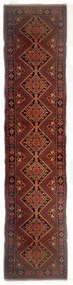 Lot 174 - An Afghan runner, mid 20th century.