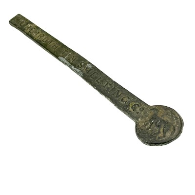 Lot 134 - The Redruth Tin Smelting Co tin ingot.