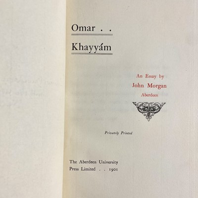 Lot 26 - 'The Rubaiyat of Omar Khayyam'. Three works.