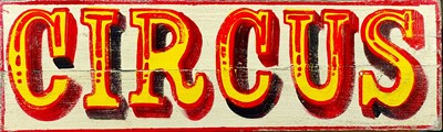 Lot 284 - Circus painted sign.