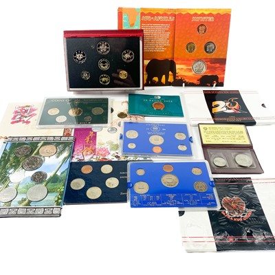 Lot 144 - Proof & Uncirculated Coin Sets including Hong Kong, Scandinavia etc.