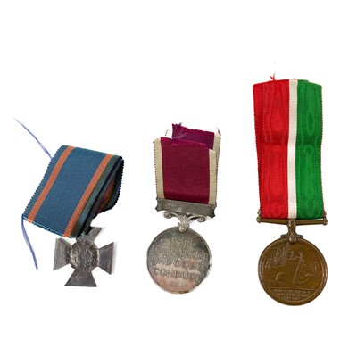 Lot 400 - Medals - Army Long Service/Mercantile Marine.