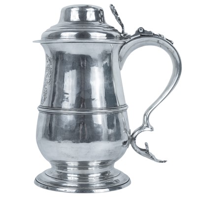 Lot 179 - A good George III silver tankard by Peter & Ann Bateman.