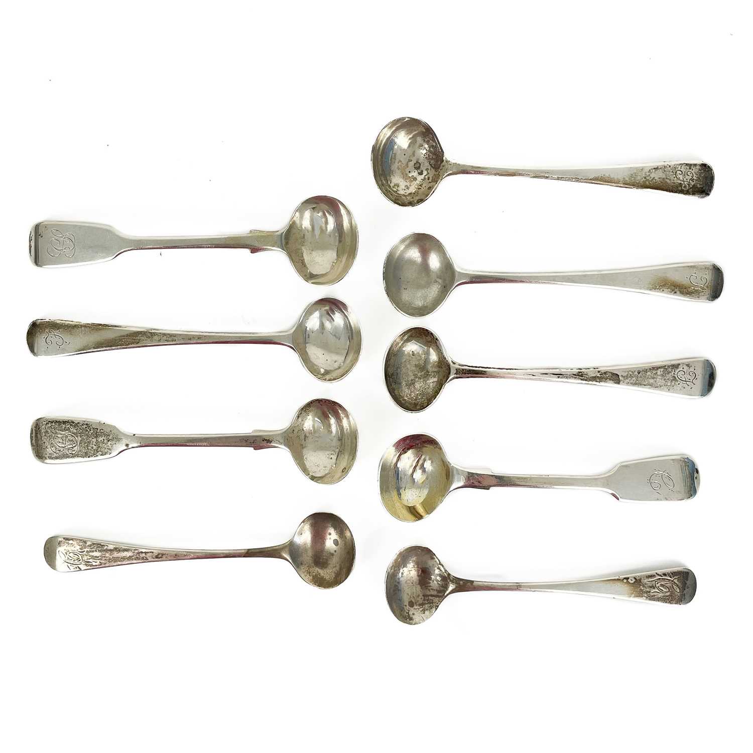 Lot 341 - A collection of nine George III and later