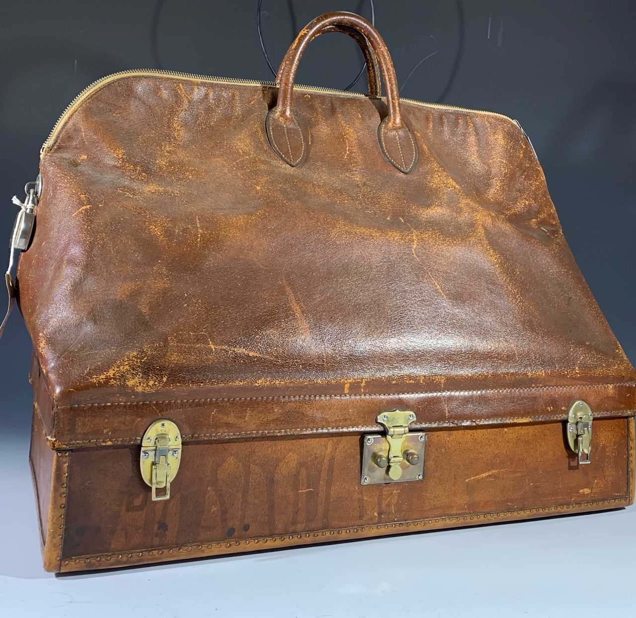 Vintage Hermes Mallette bag handbag brown