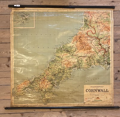 Lot 530 - 'Philips New Map of Cornwall'