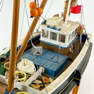 Lot 467 - A model of a Newlyn two mast lugger PZ 491 Modinas.