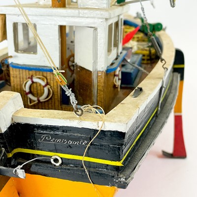 Lot 467 - A model of a Newlyn two mast lugger PZ 491 Modinas.