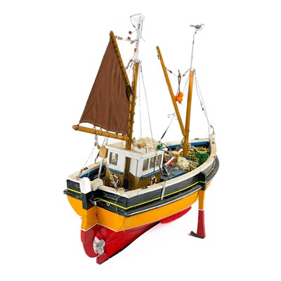 Lot 467 - A model of a Newlyn two mast lugger PZ 491 Modinas.