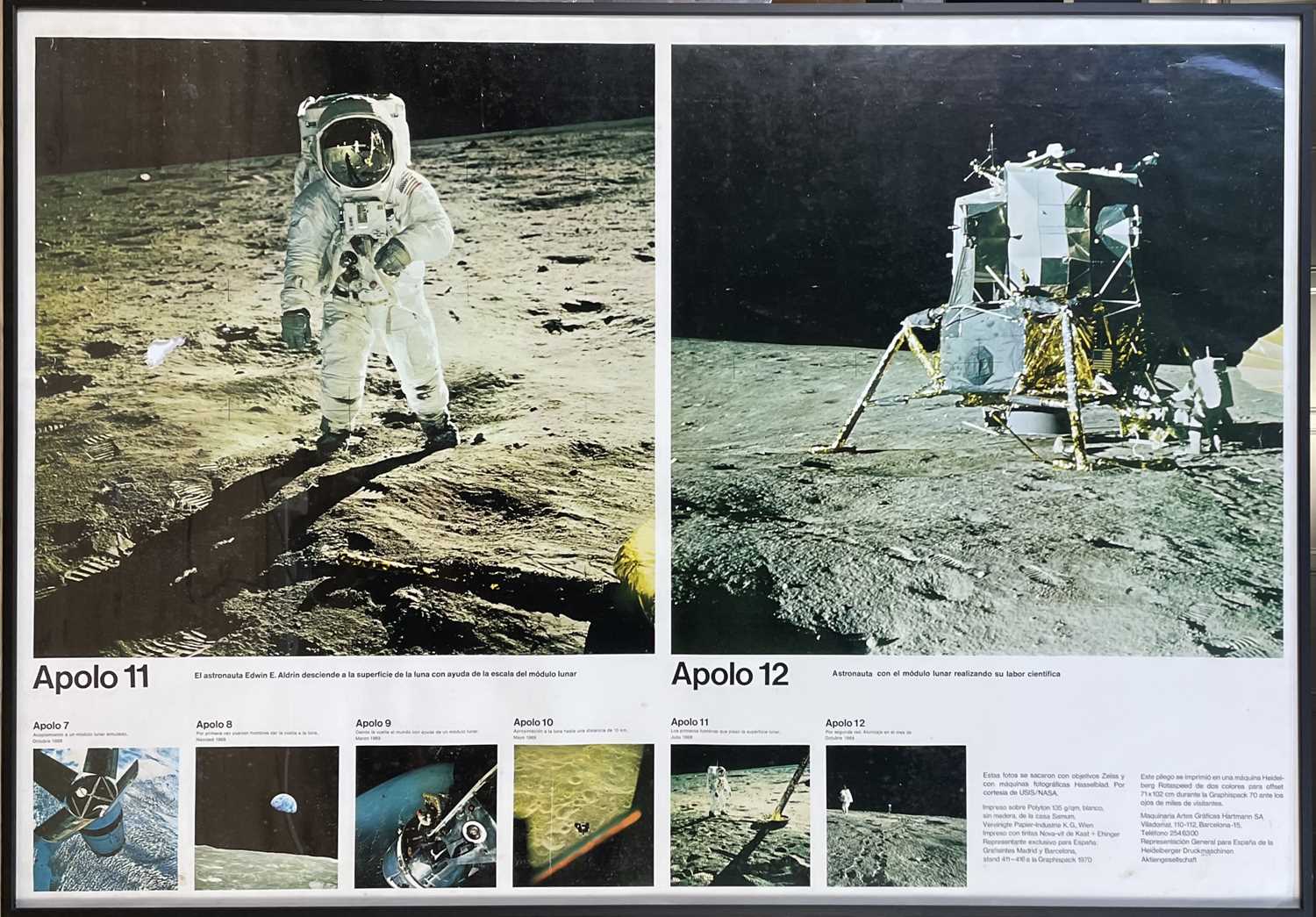 Apollo Images Lot 218 - Classic images of the Apollo 11 + 12 moon