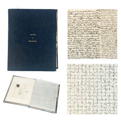 Lot 524 - 5x1840 1d  Blacks in Binder containing letters of Anna Nicolson.