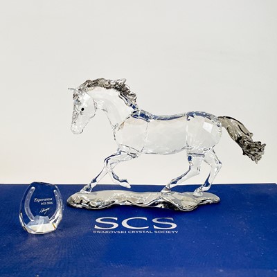 Lot 845 - A collection of Swarovski crystal models.