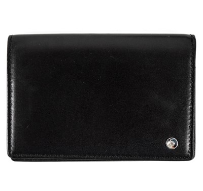 Lot 362 - A Le Lumiere `Diamonds of Light`  range black leather wallet, set with a VS diamond.