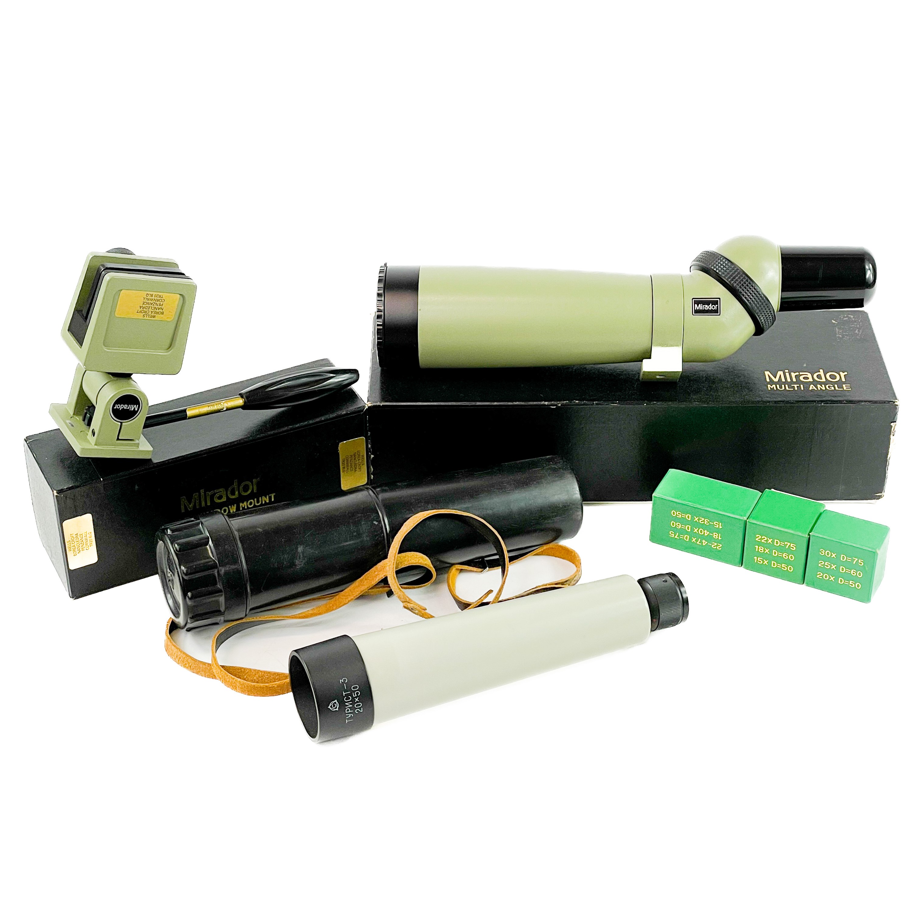 Stridor Scope Lot 21 - Two Mirador spotting scopes.