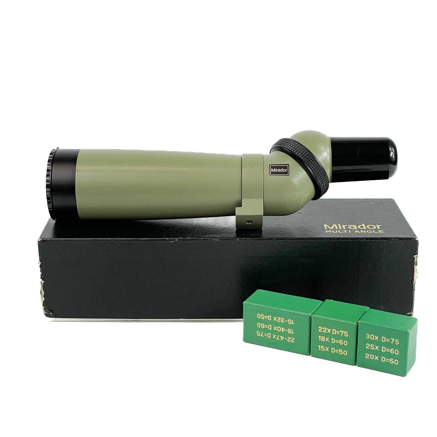 Lot 21 Two Mirador spotting scopes.