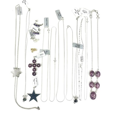 Lot 209 - A selection of contemporary silver jewellery by Gemporia.