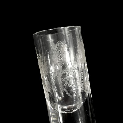 Lot 802 - A set of six Russian imperial cylindrical vodka glasses.