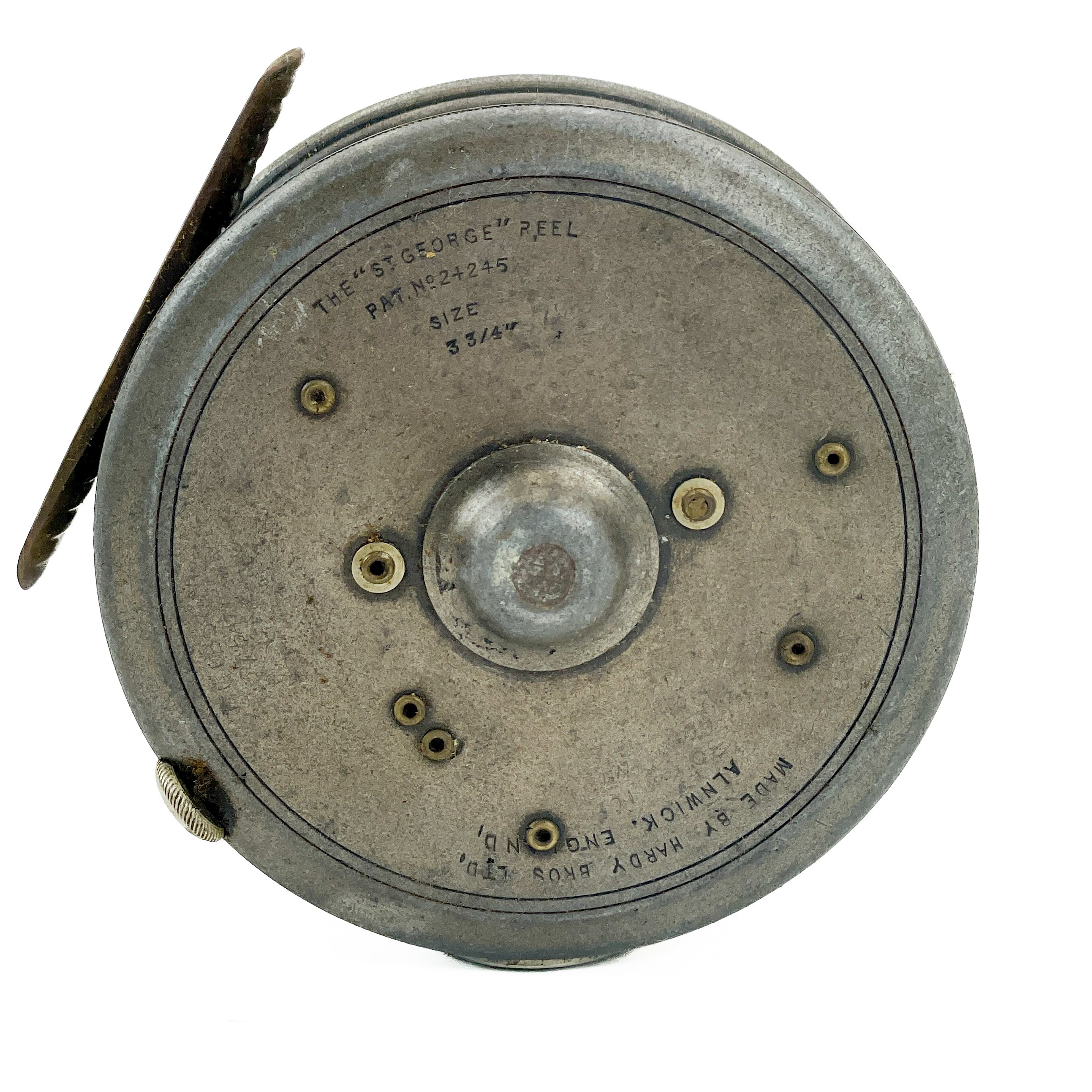 Sold at Auction: Vintage Hardy Bro Ltd Fly Fishing Reel The ST George Pat  No 2+245 size 3,,in Leather Case