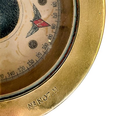 Lot 260 - A WW2 era brass Air Ministry landing compass.