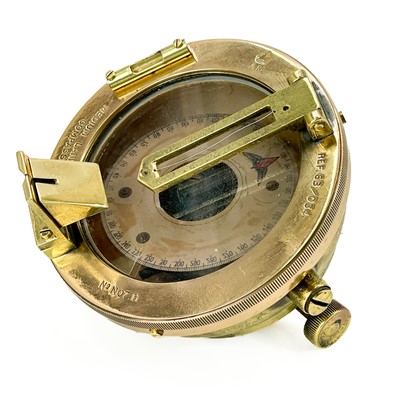 Lot 260 - A WW2 era brass Air Ministry landing compass.