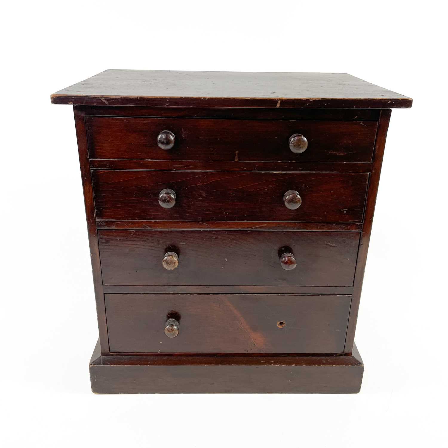 Lot 225 - Conchology interest A late Victorian mahogany collector's chest.