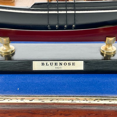 Lot 448 - .A painted and wood model of the Canadian racing schooner Blue Nose.