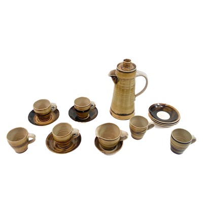 Lot 942 - A Broadway Pottery coffee set.