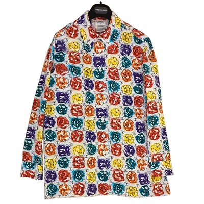 Lot 501 - A Chanel Boutique flower printed shirt.