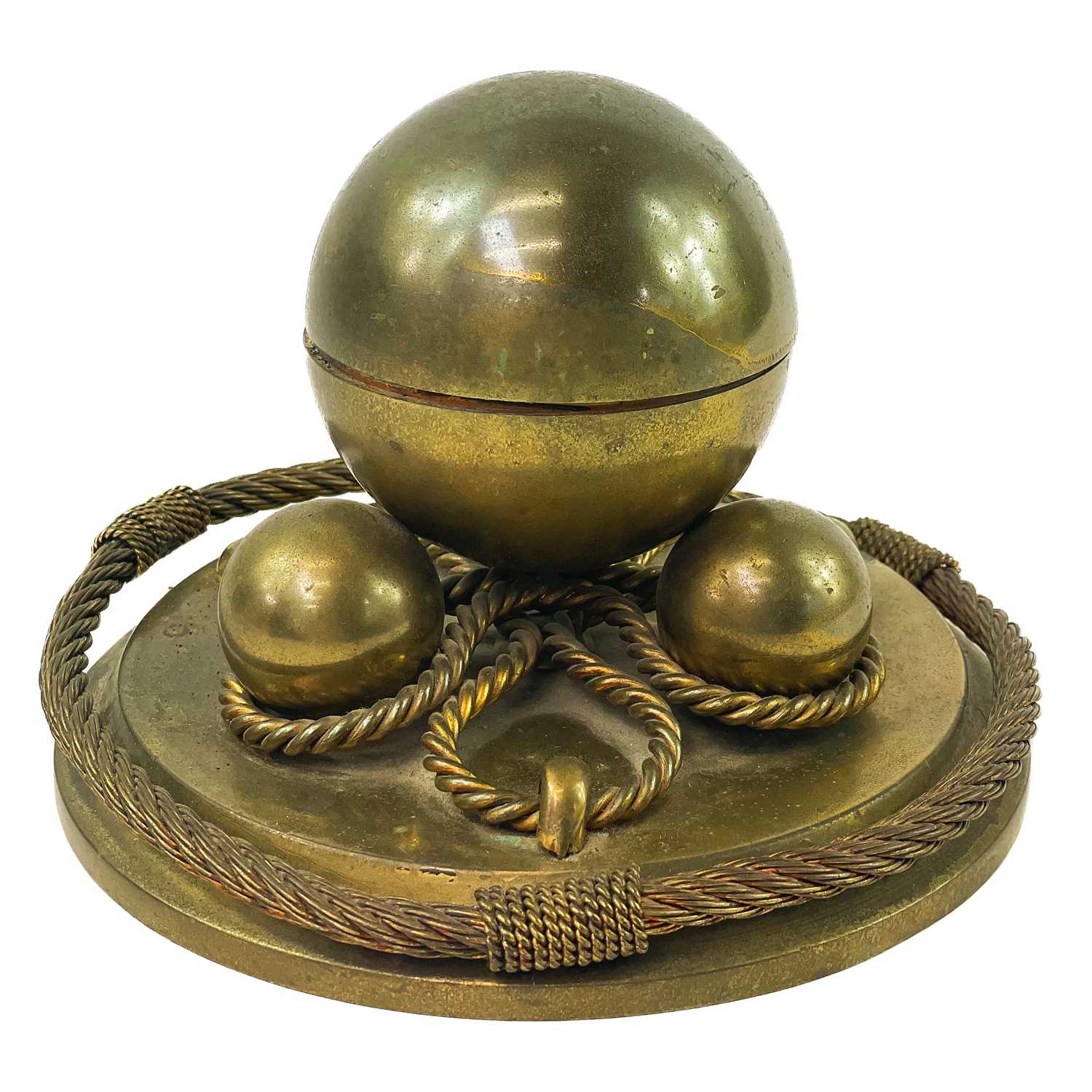 Lot 49 - A late Victorian brass nautical themed