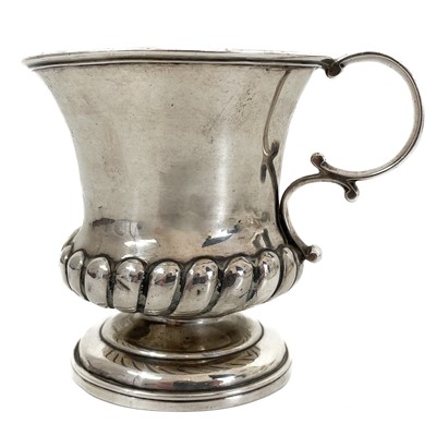 Lot 141 - A George IV silver pedestal cup by Charles Fox.