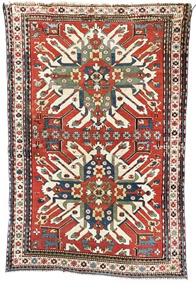 Lot 120 - A Kazak Chelebe rug, circa 1900, South West Caucasus.