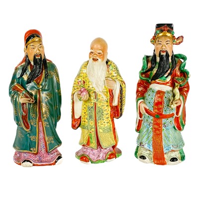 Lot 378 - A Chinese porcelain figure Shoulao, Republic period.