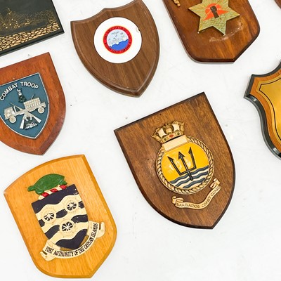 Lot 269 - A large collection of commemorative shield plaques.