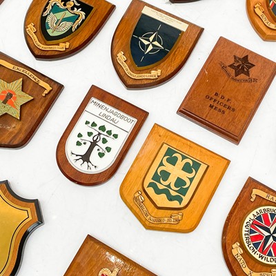 Lot 269 - A large collection of commemorative shield plaques.