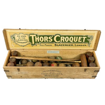 Lot 292 - A Slazenger Thors croquet set.