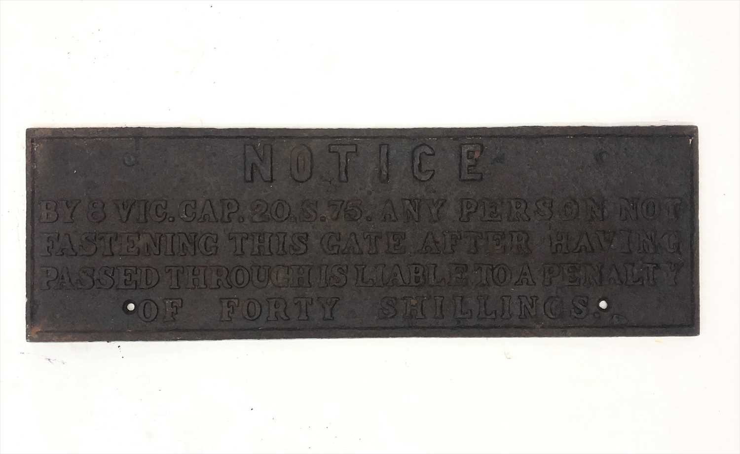 Lot 370 - A Great Western Railway cast iron gate sign:...